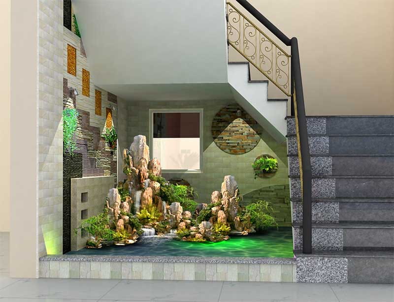 hòn non bộ trong nhà 2