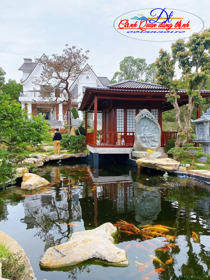 mẫu thiết kế hồ cá koi đẹp 6