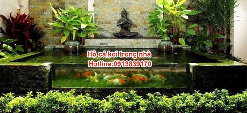 hồ cá koi trong nhà