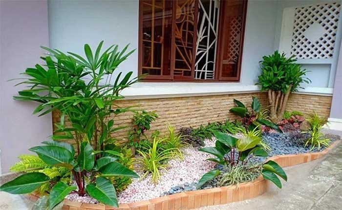 tiểu cảnh sân vườn trước nhà 3